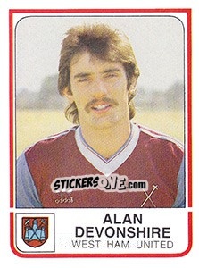 Sticker Alan Devonshire - UK Football 1983-1984 n. 356 - Panini