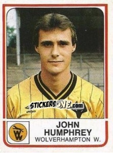 Sticker John Humphrey - UK Football 1983-1984 - Panini
