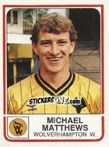 Sticker Michael Matthews - UK Football 1983-1984 - Panini
