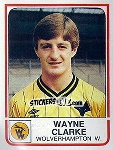 Sticker Wayne Clarke - UK Football 1983-1984 - Panini