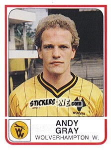 Figurina Andy Gray - UK Football 1983-1984 - Panini