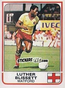 Figurina Luther Blissett (Watford) - UK Football 1983-1984 - Panini