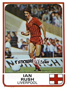 Cromo Ian Rush (Liverpool) - UK Football 1983-1984 - Panini
