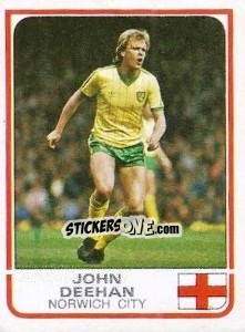 Figurina John Deeham (Norwich City) - UK Football 1983-1984 n. 378 - Panini