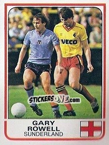 Cromo Gary Rowell (Sunderland) - UK Football 1983-1984 - Panini