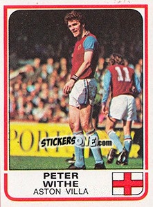 Cromo Peter Withe (Aston Villa) - UK Football 1983-1984 - Panini