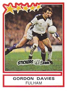 Sticker Gordon Davies (Fulham) - UK Football 1983-1984 - Panini