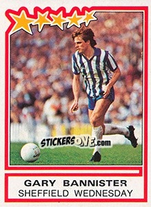 Cromo Gary Bannister (Sheffield Wednesday) - UK Football 1983-1984 - Panini