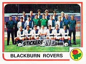 Cromo Blackburn Rovers Team - UK Football 1983-1984 - Panini