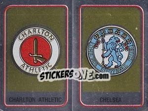 Sticker Charlton Athletic / Chelsea Badge - UK Football 1983-1984 - Panini