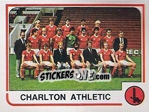 Cromo Charlton Athletic Team - UK Football 1983-1984 - Panini