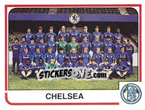 Sticker Chelsea Team - UK Football 1983-1984 n. 407 - Panini