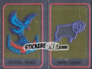 Sticker Crystal Palace / Derby County Badge - UK Football 1983-1984 n. 408 - Panini