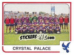 Sticker Crystal Palace Team - UK Football 1983-1984 - Panini