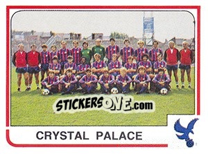 Sticker Crystal Palace Team - UK Football 1983-1984 n. 409 - Panini