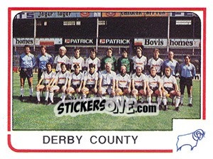 Sticker Derby County Team - UK Football 1983-1984 n. 410 - Panini