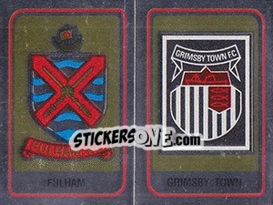 Cromo Fulham / Grimsby Town Badge - UK Football 1983-1984 - Panini
