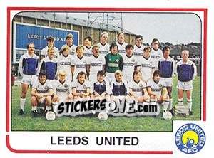 Cromo Leeds United Team - UK Football 1983-1984 - Panini