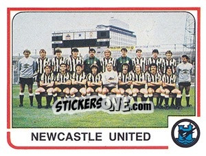 Sticker Newcastle United Team - UK Football 1983-1984 - Panini