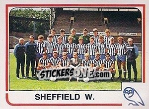 Sticker Sheffield Wednesday Team - UK Football 1983-1984 - Panini