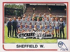 Sticker Sheffield Wednesday Team - UK Football 1983-1984 n. 425 - Panini