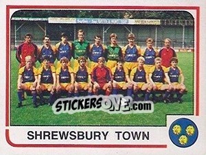 Sticker Shrewsbury Town Team - UK Football 1983-1984 - Panini