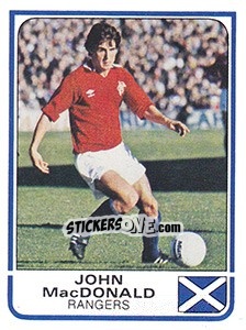 Cromo John MacDonald (Glasgow Rangers) - UK Football 1983-1984 - Panini