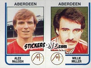 Cromo Alex McLeish / Willie Miller - UK Football 1983-1984 - Panini