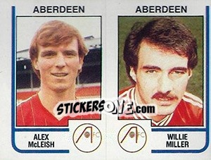 Sticker Alex McLeish / Willie Miller - UK Football 1983-1984 n. 440 - Panini