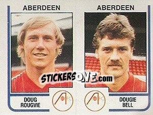 Sticker Doug Rougvie / Dougie Bell - UK Football 1983-1984 - Panini