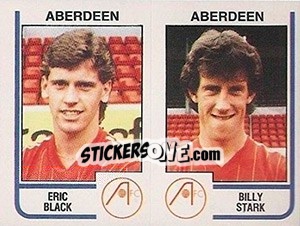 Sticker Eric Black / Billy Stark - UK Football 1983-1984 - Panini