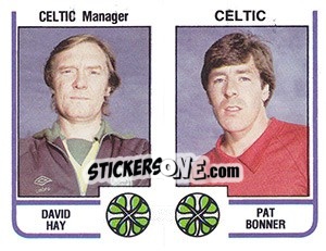 Sticker David Hay / Pat Bonner - UK Football 1983-1984 n. 448 - Panini