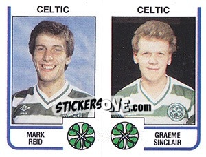 Sticker Mark Reid / Graeme Sinclair - UK Football 1983-1984 n. 450 - Panini