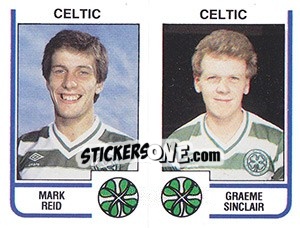 Cromo Mark Reid / Graeme Sinclair - UK Football 1983-1984 - Panini