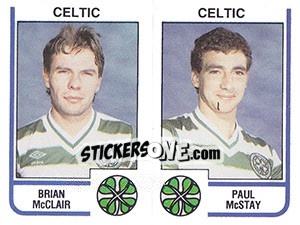 Sticker Brian McClair / Paul McStay - UK Football 1983-1984 n. 452 - Panini