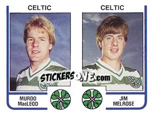 Sticker Murdo MacLeod / Jim Melrose - UK Football 1983-1984 - Panini