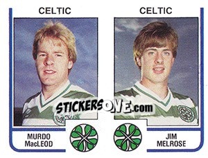 Sticker Murdo MacLeod / Jim Melrose - UK Football 1983-1984 n. 454 - Panini