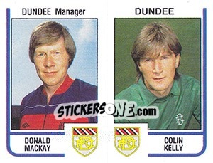Sticker Dave Mackay / Colin Kelly - UK Football 1983-1984 n. 457 - Panini