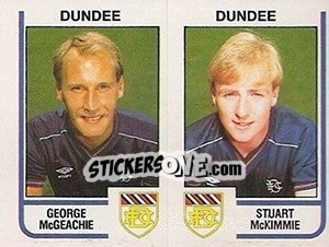 Figurina George McGeachie / Stuart McKimmie - UK Football 1983-1984 - Panini