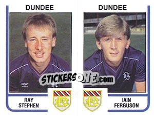 Sticker Ray Stephen / Iain Ferguson - UK Football 1983-1984 - Panini