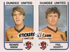 Sticker Richard Gough / Paul Hegarty - UK Football 1983-1984 n. 467 - Panini