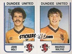 Sticker John Holt / Maurice Malpas - UK Football 1983-1984 - Panini