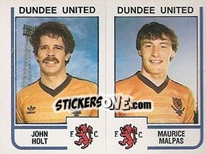 Sticker John Holt / Maurice Malpas - UK Football 1983-1984 n. 469 - Panini