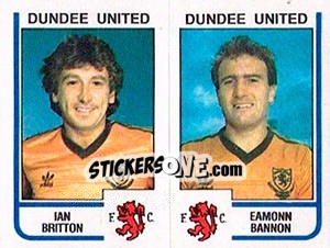 Cromo Ian Britton / Eamonn Bannon - UK Football 1983-1984 n. 470 - Panini