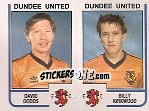 Cromo David Dodds / Billy Kirkwood - UK Football 1983-1984 - Panini