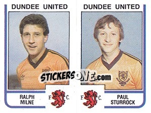 Sticker Ralph Milne / Paul Sturrock - UK Football 1983-1984 n. 472 - Panini
