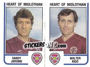 Sticker Sandy Jardine / Walter Kidd - UK Football 1983-1984 - Panini