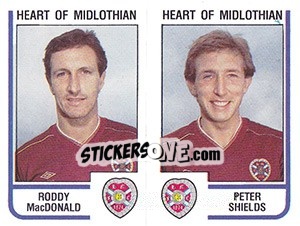 Figurina Roddy MacDonald / Peter Shields - UK Football 1983-1984 n. 477 - Panini