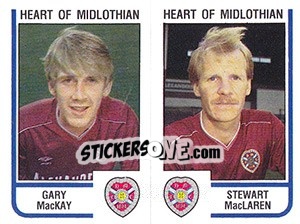 Sticker Gary MacKay / Stewart MacLaren - UK Football 1983-1984 n. 479 - Panini