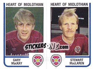 Figurina Gary MacKay / Stewart MacLaren - UK Football 1983-1984 - Panini